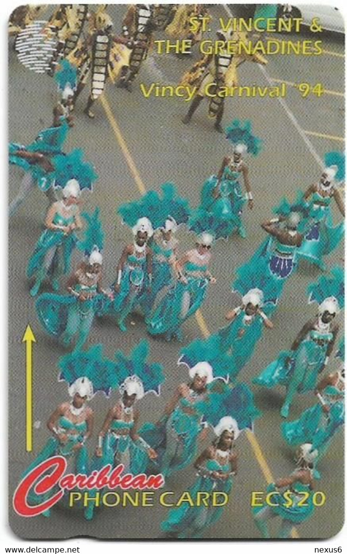 St. Vincent - C&W (GPT) - Carnival 1994, 114CSVB, 1997, 15.000ex, Used - St. Vincent & The Grenadines