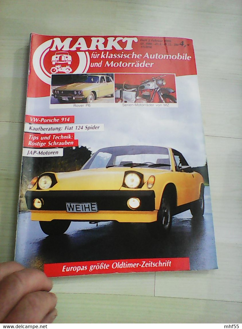 22 Autozeitschriften Markt für klassische Automobile un d Motorräder, 1985 -1990