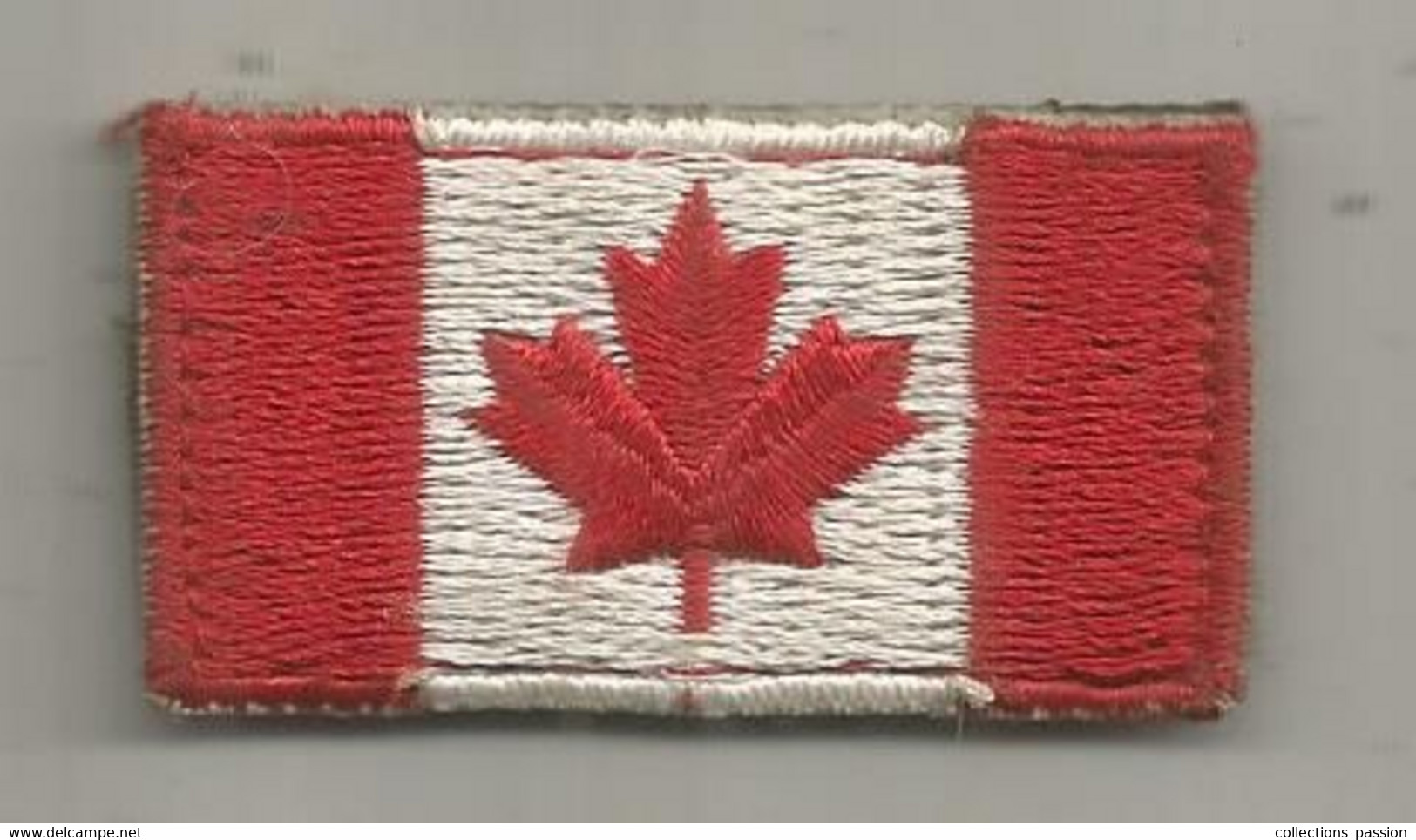 Ecussons tissu - militaria, CANADA , écusson tissu,50 x 25 mm , scratch