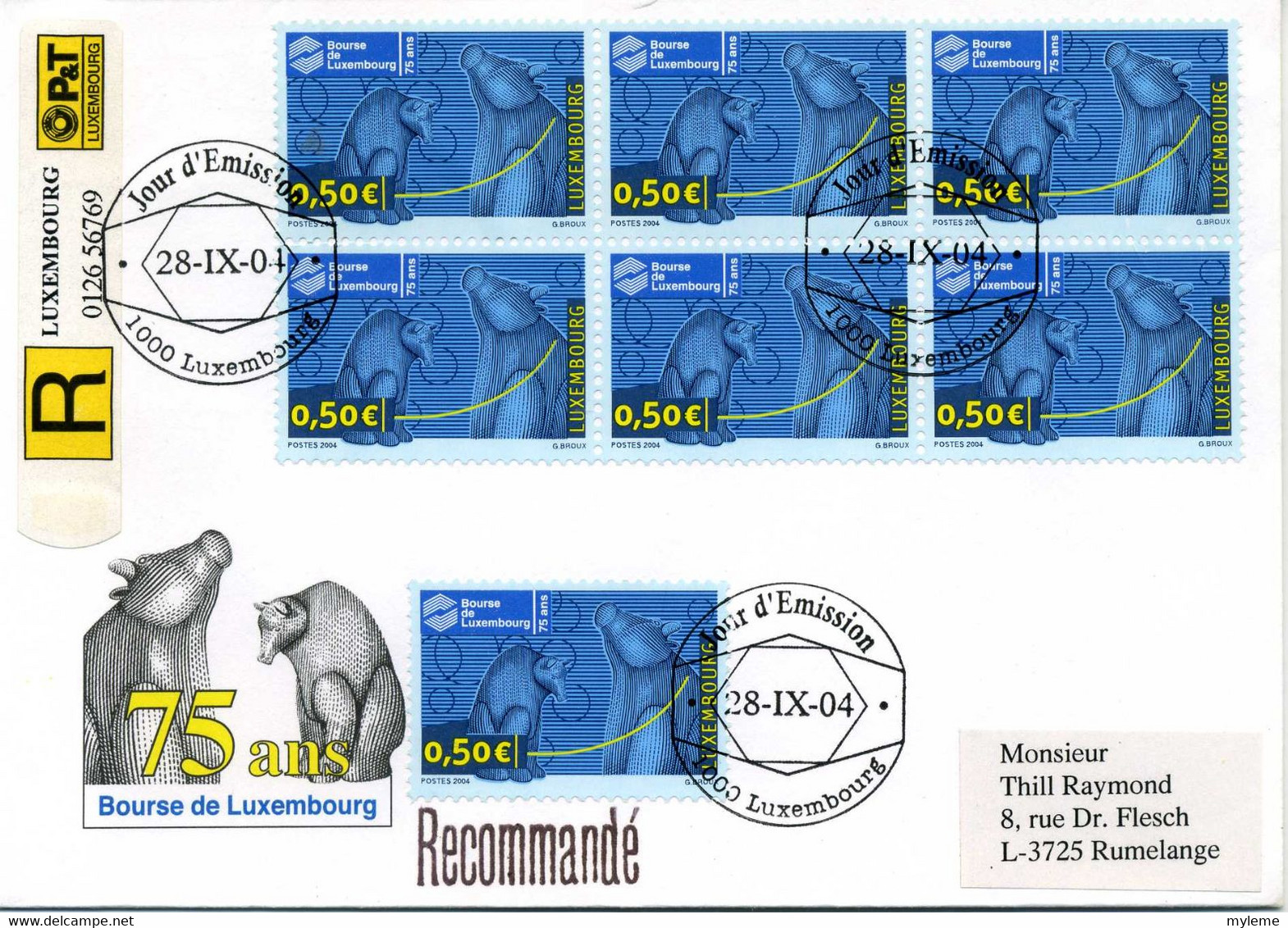 Z25-9 Luxembourg  Recommandé N° 1602 En Parfait état . A Saisir !!! - Storia Postale