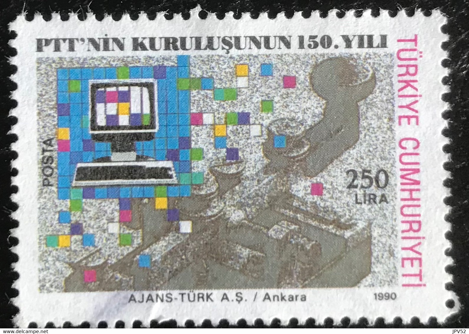 Türkiye Cumhuriyeti - 11/24 - (°)used - 1990 - Michel 2911 - 150j Turkse Post - Used Stamps