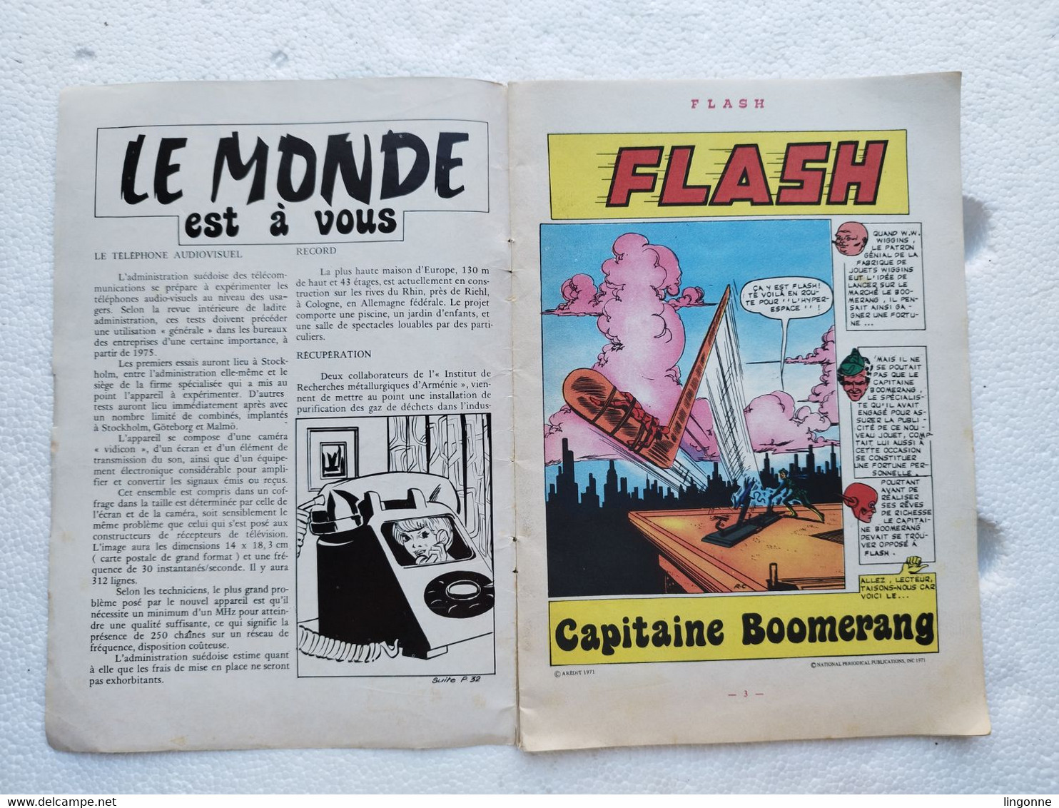 FLASH Numéro 6 Arédit (Pop Magazine) - 1971 - Flash