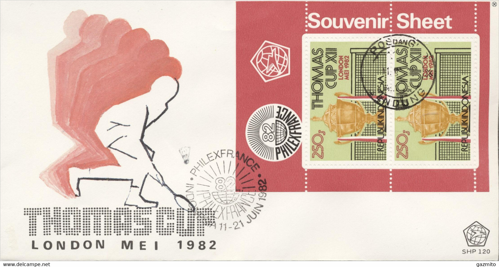 Indonesia 1982, Sport, Badminton, FDC - Badminton