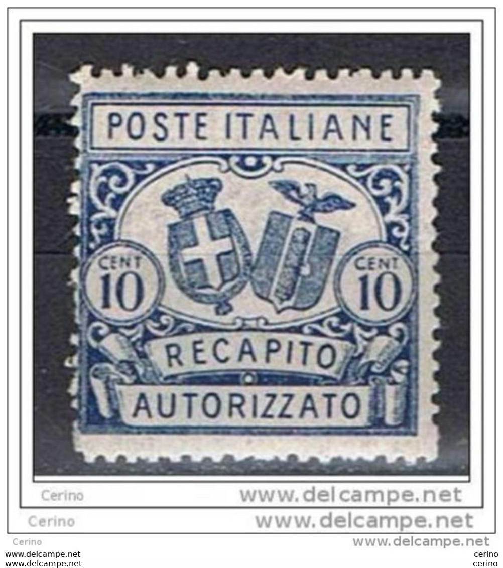 REGNO:  1928  RECAPITO  AUTORIZZATO  STEMMI  -  10 C. AZZURRO  N. -  D. 14  -  SASS. 2 - Rohrpost