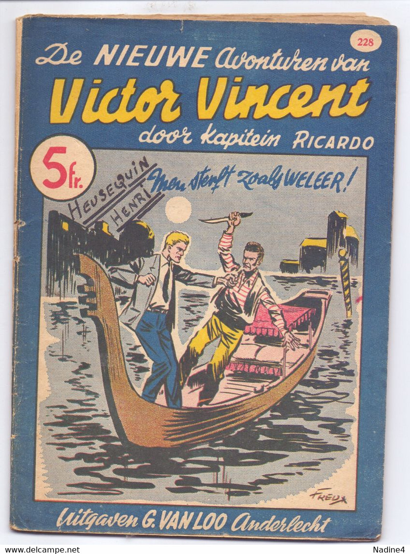 Tijdschrift Kapitein Ricardo - Victor Vincent -  N° 228 - Men Sterft Zoals Weleer - Uitgave Van Loo  Anderlecht - Kids