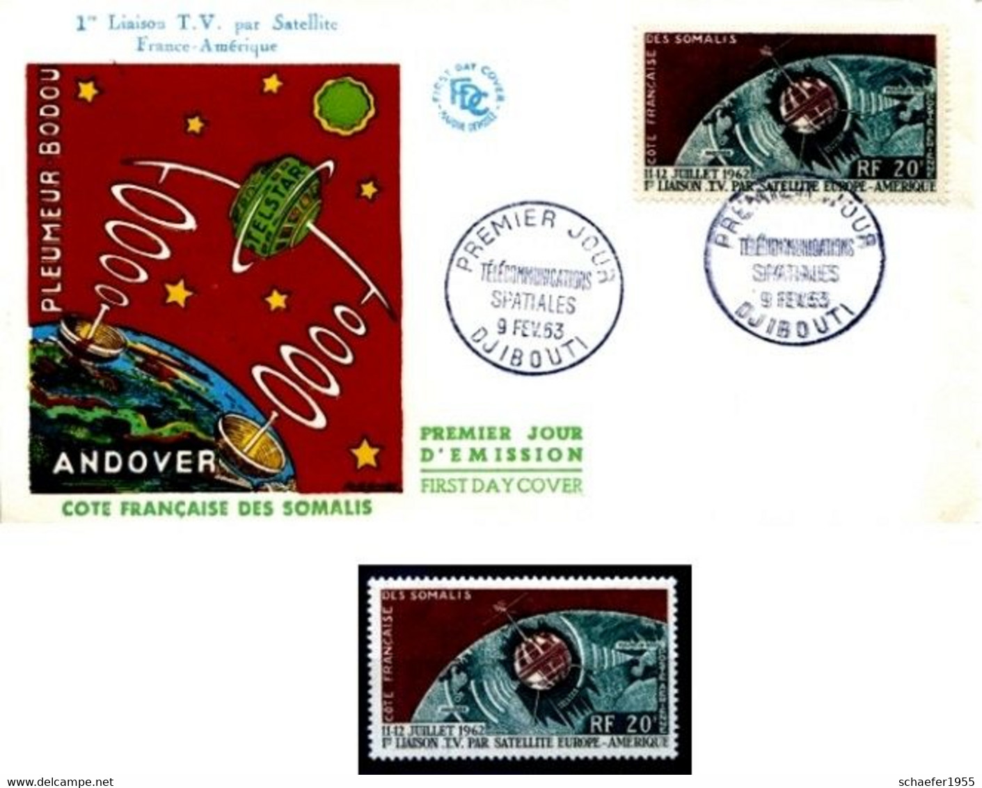 Somalia, Somalis 1963 FDC + Stamp Telecommunication - Afrika