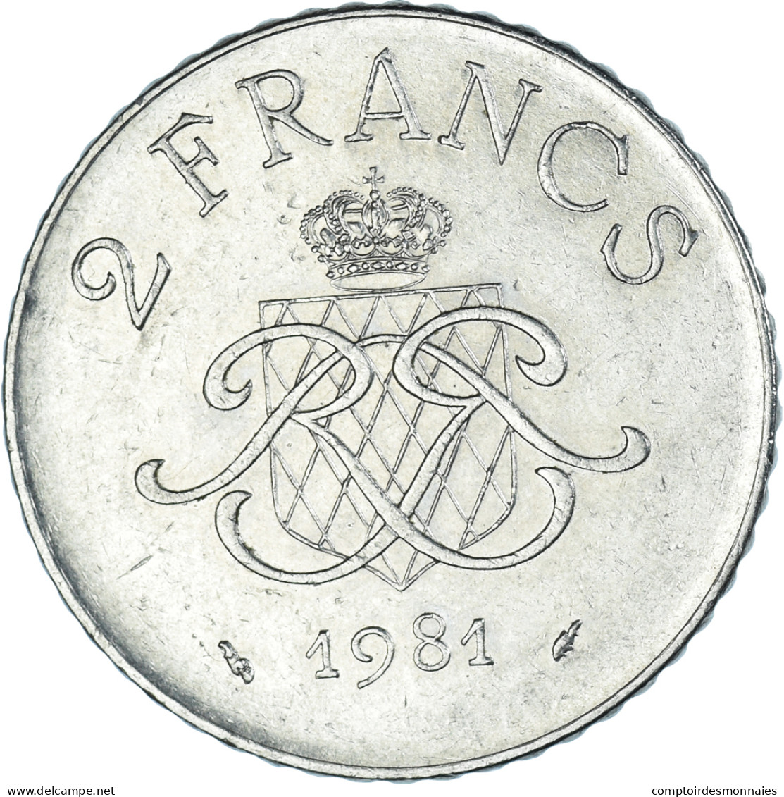 Monnaie, Monaco, Rainier III, 2 Francs, 1981, TTB+, Nickel, Gadoury:MC 151 - 1960-2001 Nouveaux Francs