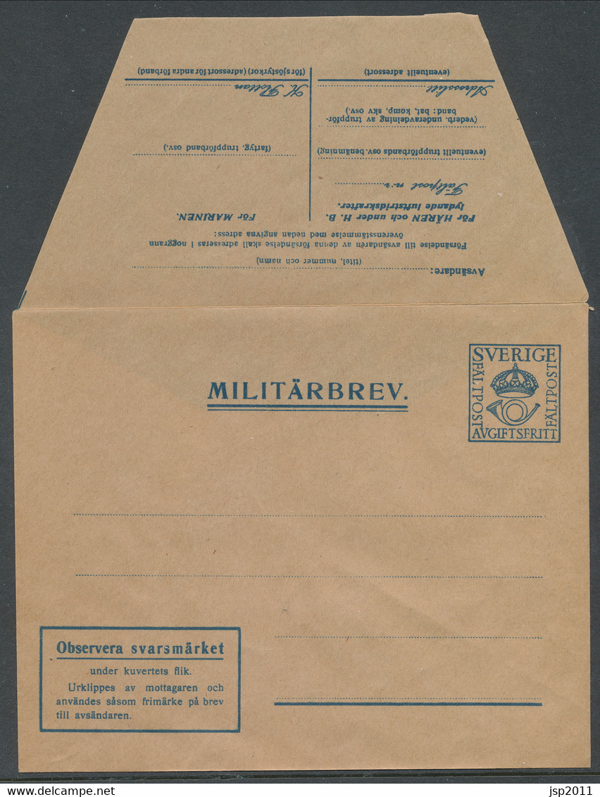 M 2a. Envelop With Replay Stamp. Small National Coat Of Arms. . MNH (**) See Description And Scans - Militärmarken