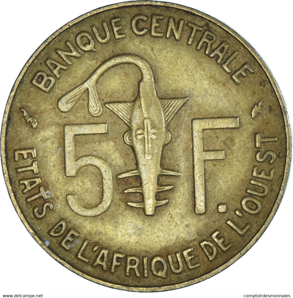 Monnaie, Communauté économique Des États De L'Afrique De L'Ouest, 5 Francs - Ivory Coast