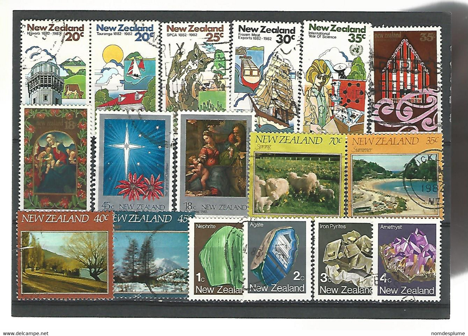 56106 ) Collection New Zealand  Postmark - Lots & Serien