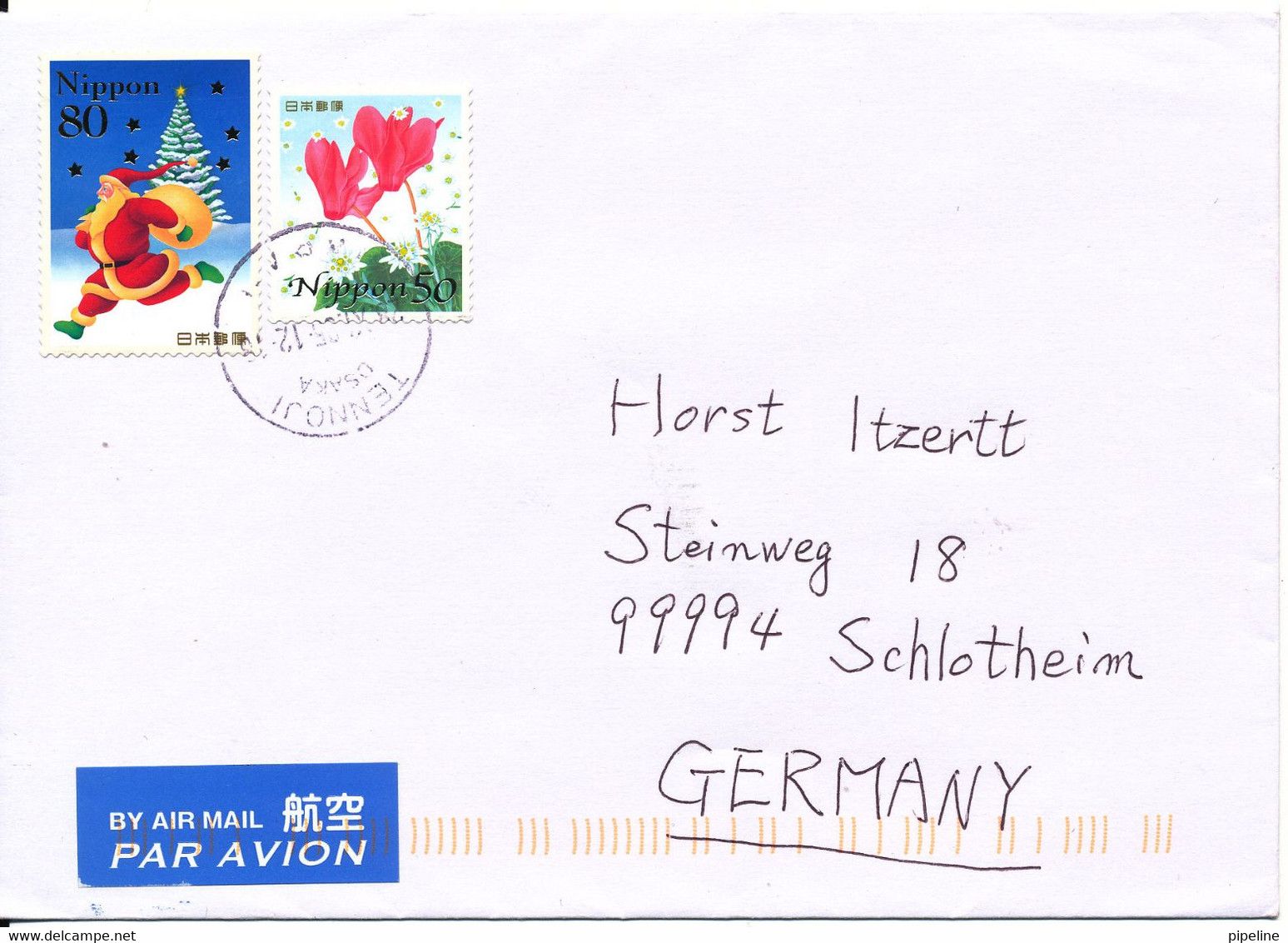 Japan Cover Sent Air Mail To Germany 23-11-2005 Topic Stamps - Covers & Documents