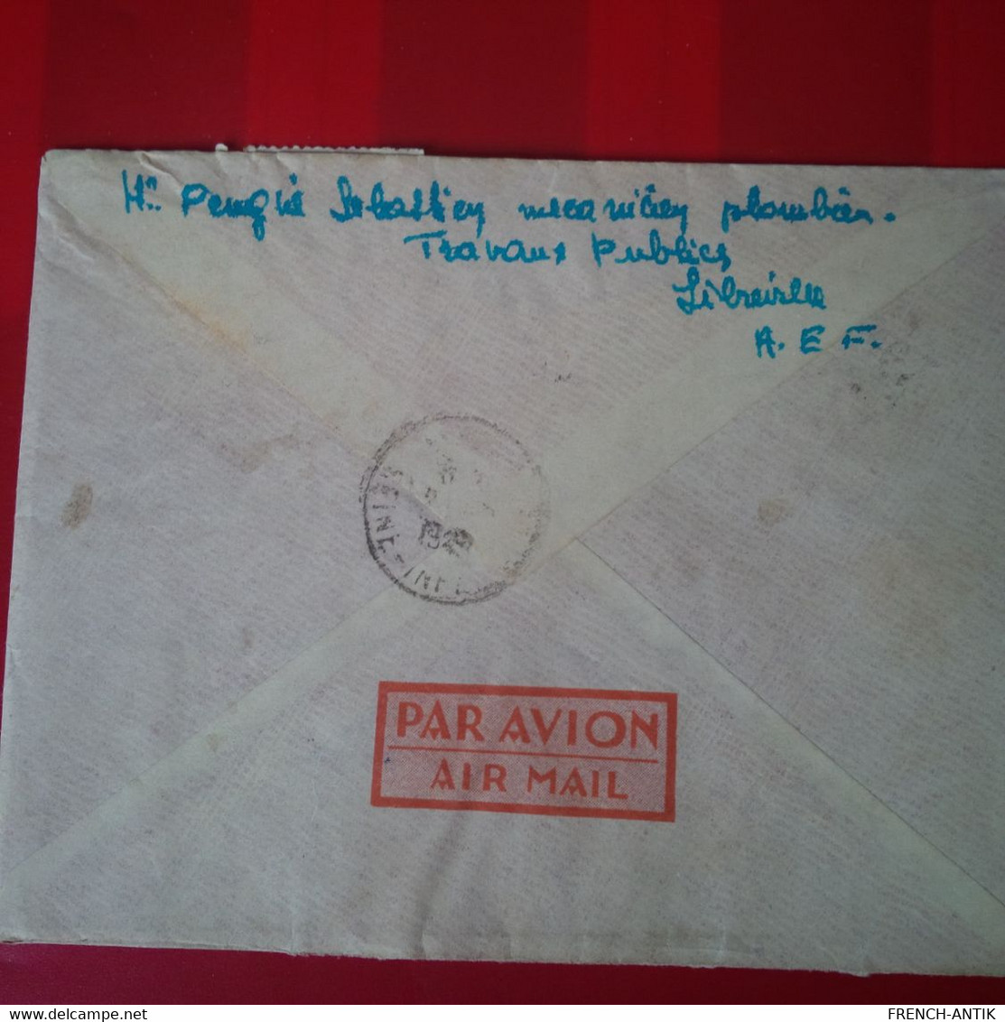 LETTRE RECOMMANDE LIBREVILLE POUR ELBEUF PAR AVION - Lettres & Documents