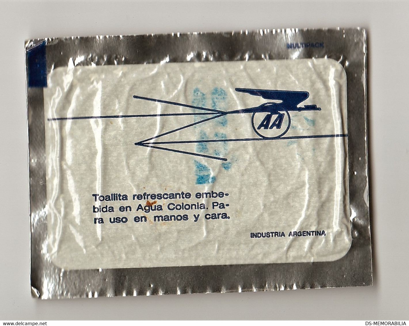 AA Aerolineas Argentinas Toallita Refrescante / Refreshing Tissue - Giveaways