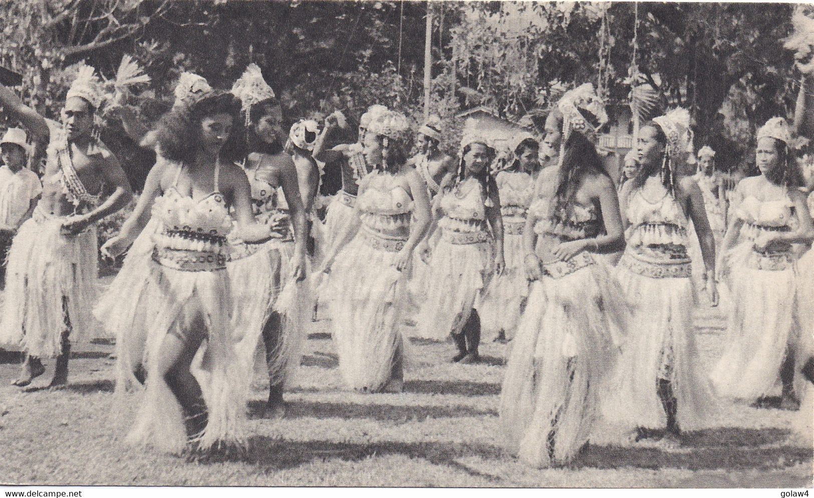 29697# CARTE POSTALE BOUGAINVILLE DANSEUSES IMPRIME PLASMARINE Obl PEPEETE ILE TAHITI 1954 MEFIACH PYRENEES ORIENTALES - Covers & Documents