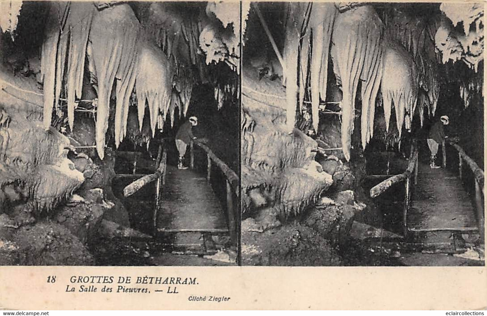 Cartes Stéréos.   Lot De 44 Cartes Grottes De Bétharram . Q.q  Doubles .  Aperçu Voir Scan) - Cartoline Stereoscopiche