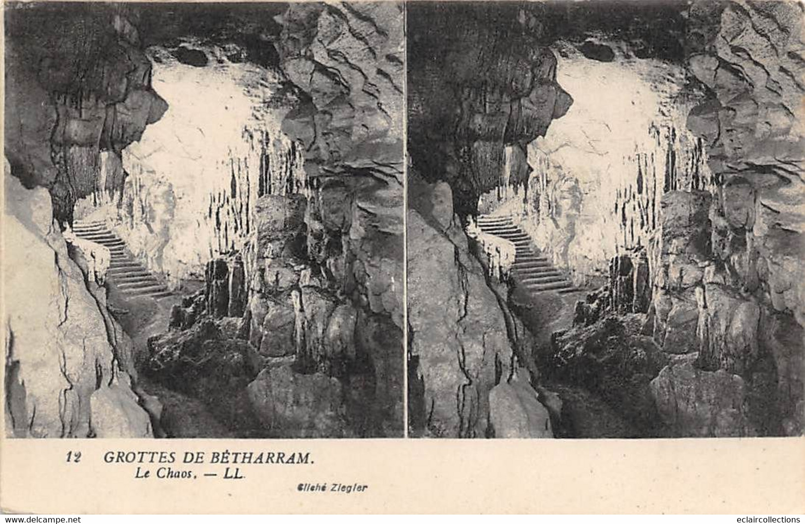 Cartes Stéréos.   Lot De 44 Cartes Grottes De Bétharram . Q.q  Doubles .  Aperçu Voir Scan) - Cartes Stéréoscopiques