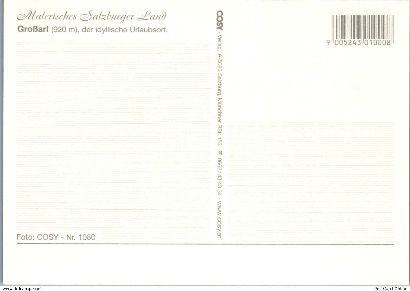 37139 - Salzburg - Großarl , VW Golf - Nicht Gelaufen - Grossarl