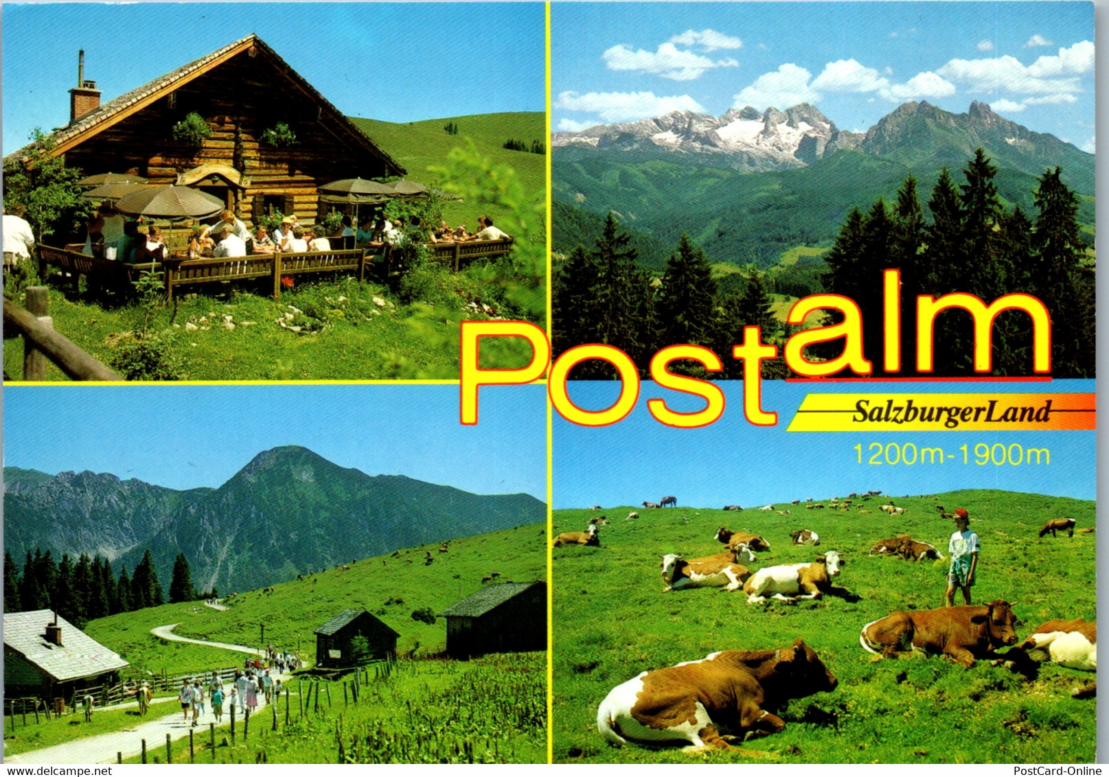 37260 - Salzburg - Postalm , Mehrbildkarte - Nicht Gelaufen - Abtenau