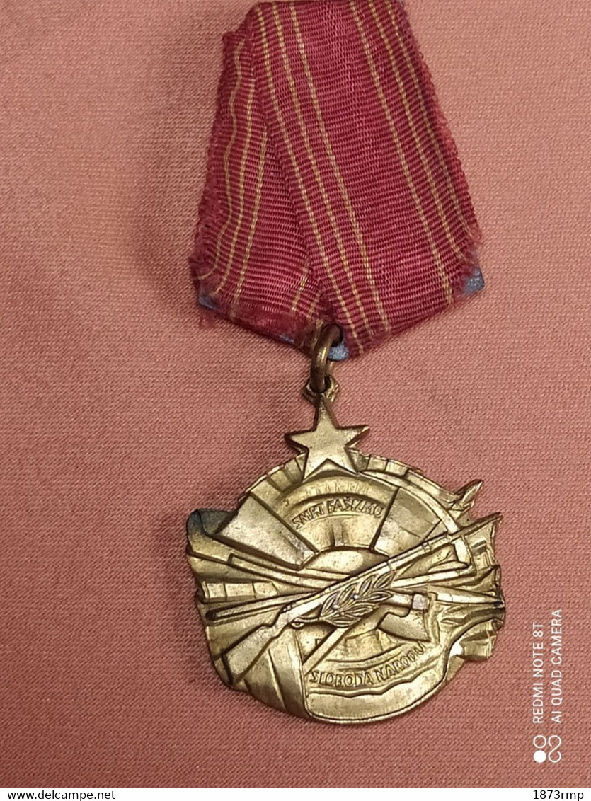 MATRICULÉE, MÉDAILLE DE LA BRAVOURE YOUGOSLAVIE, 39/45 - Autres & Non Classés