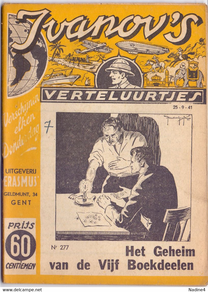 Tijdschrift Ivanov's Verteluurtjes - N° 277 - Het Geheim Vd 5 Boekdelen - Sacha Ivanov - Uitg. Erasmus Gent - 1941 - Giovani