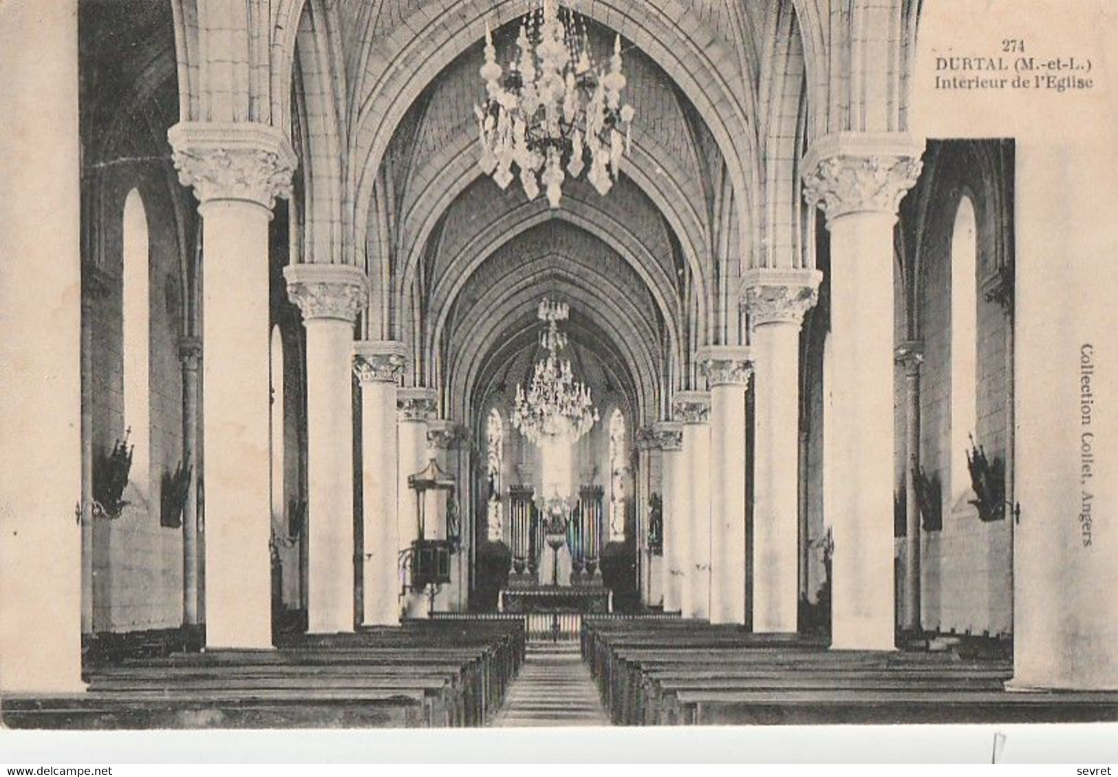 DURTAL. - Intérieur De L'Eglise - Durtal