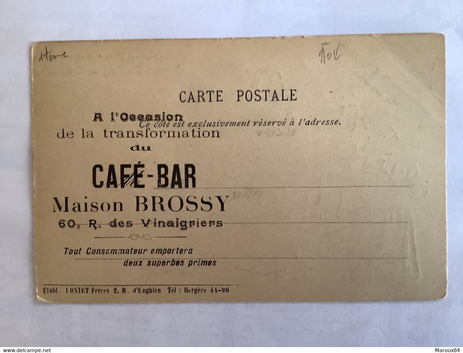 CPA Illustrateur D KAUFFMANN Région Languedoc Pour Publicité Café Bar  Maison Brossy - Jungnickel