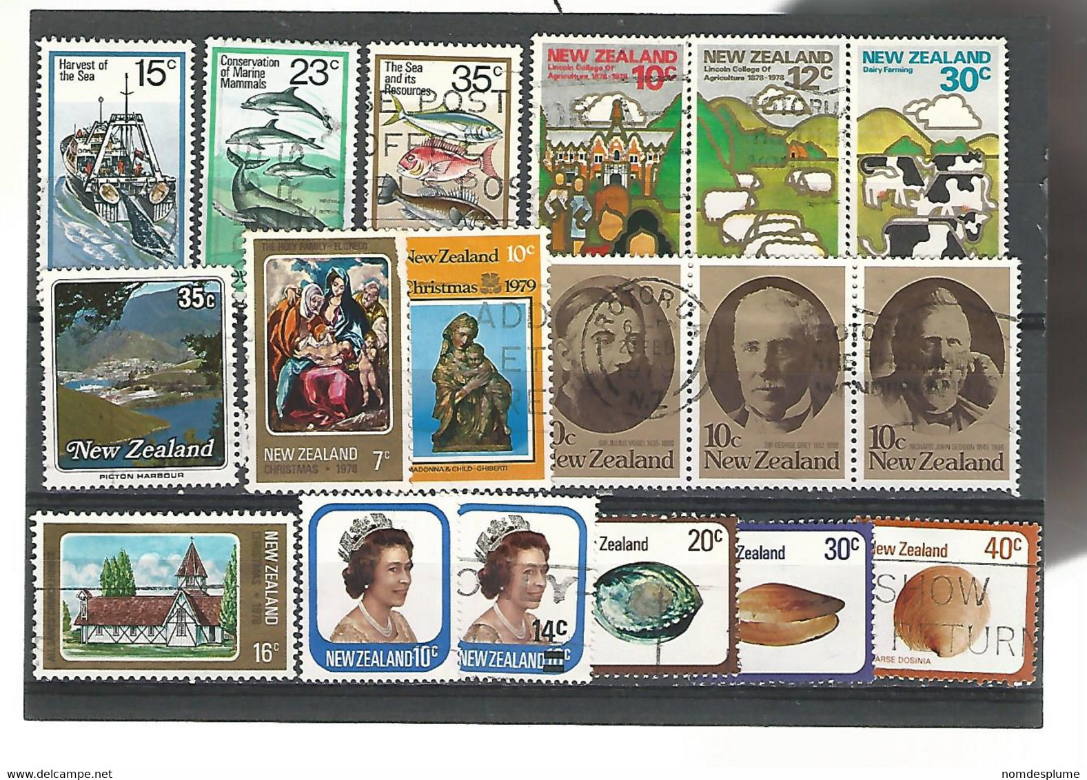 56109 ) Collection New Zealand  Postmark - Collections, Lots & Séries