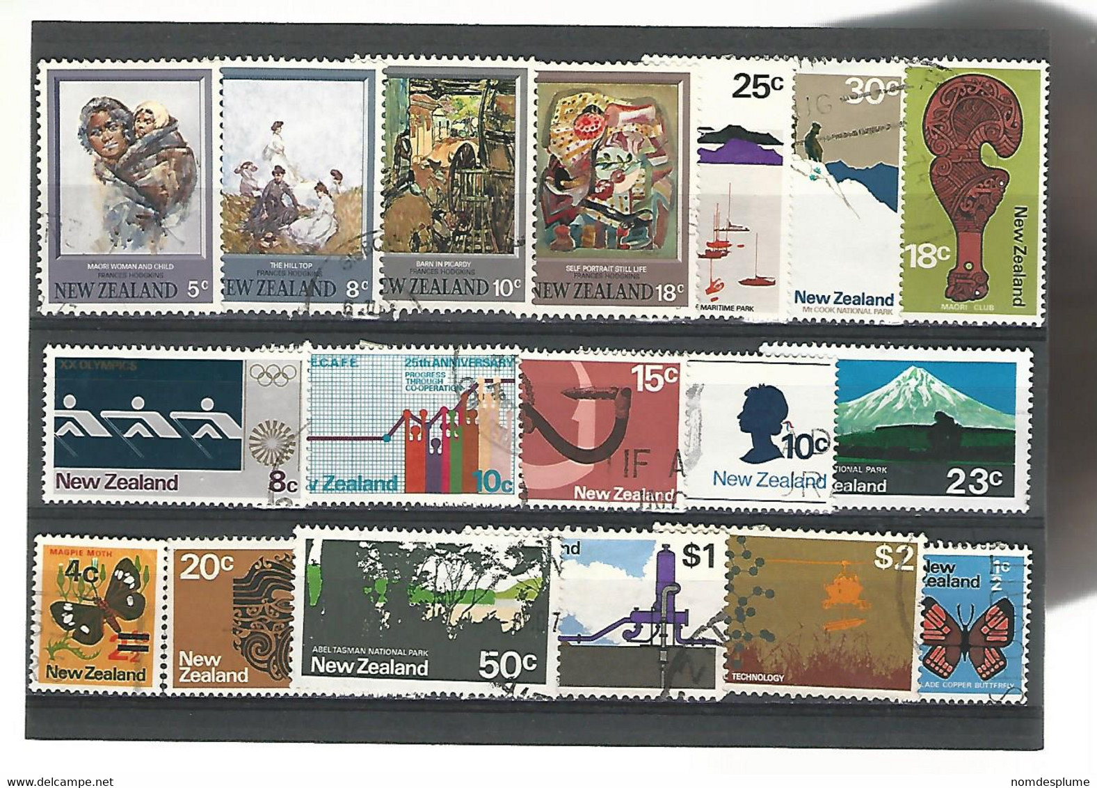 56119 ) Collection New Zealand  Postmark - Collections, Lots & Series