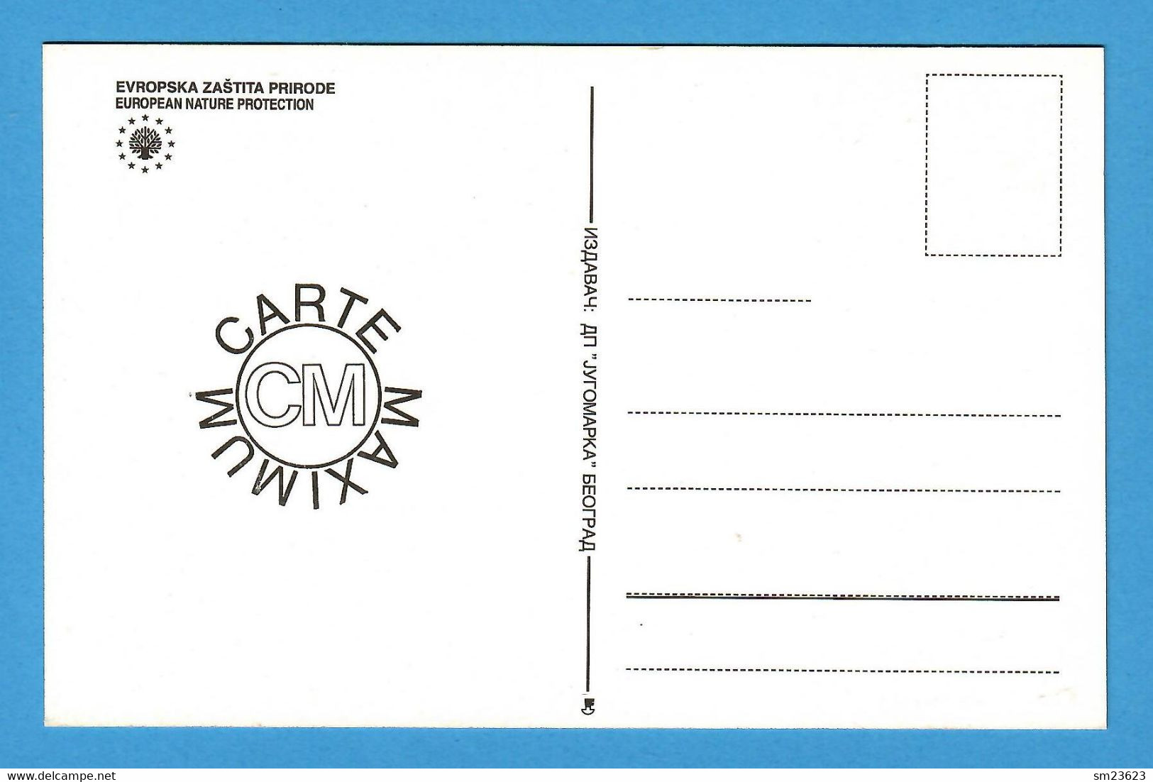 Jugoslawien  2000  Mi.Nr. 2974 , EUROPEAN NATURE PROTECTION - Maximum Card - First Day  Beograd 04.05.2000 - Cartes-maximum