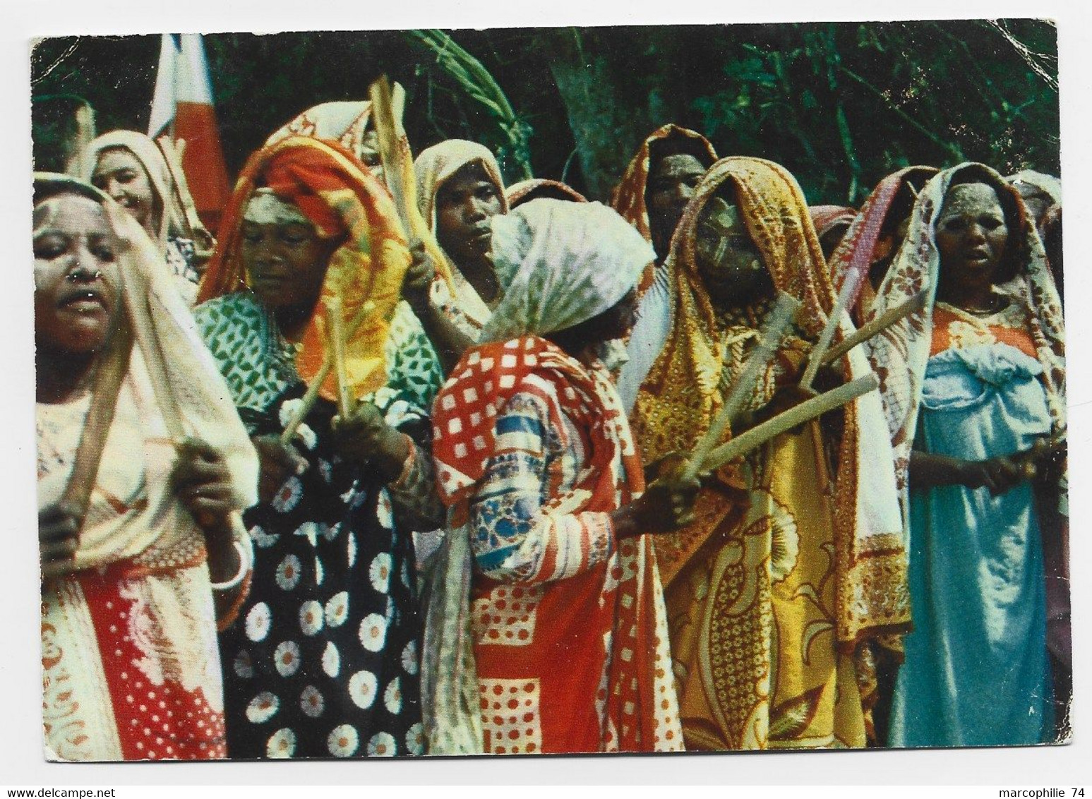 COMORES 1FRX2+2FR CARTE PUB IONYL DOCTEUR DZAOUZI 28.3.1957 COMORES - Briefe U. Dokumente