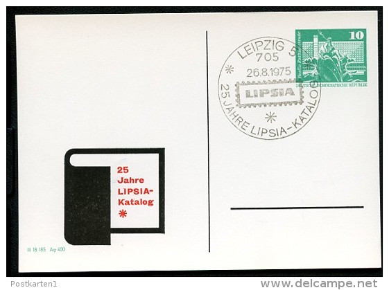 DDR PP16 B1/002 Privat-Postkarte LIPSIA-KATALOG Leipzig Sost. 1975  NGK 4,00 € - Privatpostkarten - Gebraucht