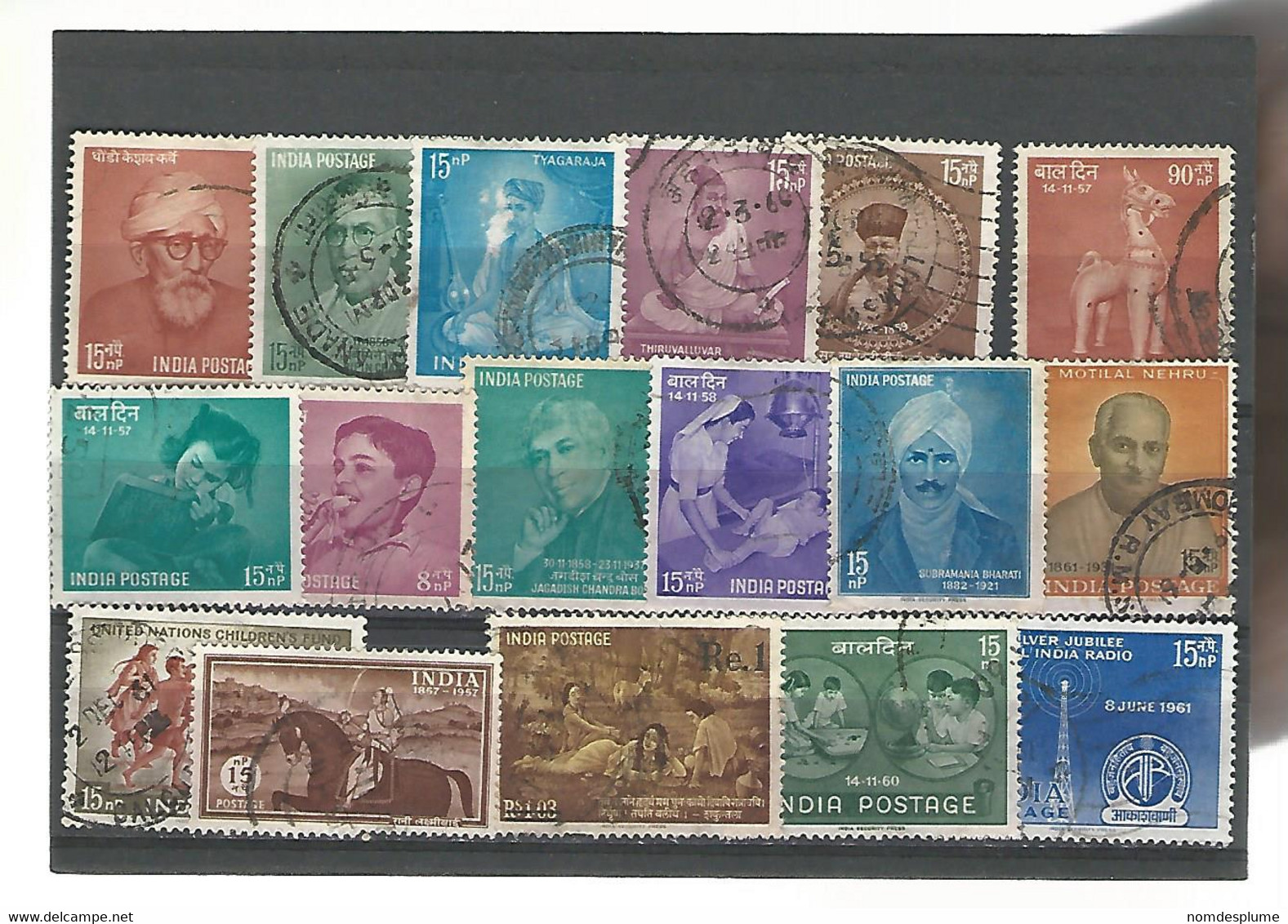 56170 ) Collection India Postmark  Overprint - Collections, Lots & Series