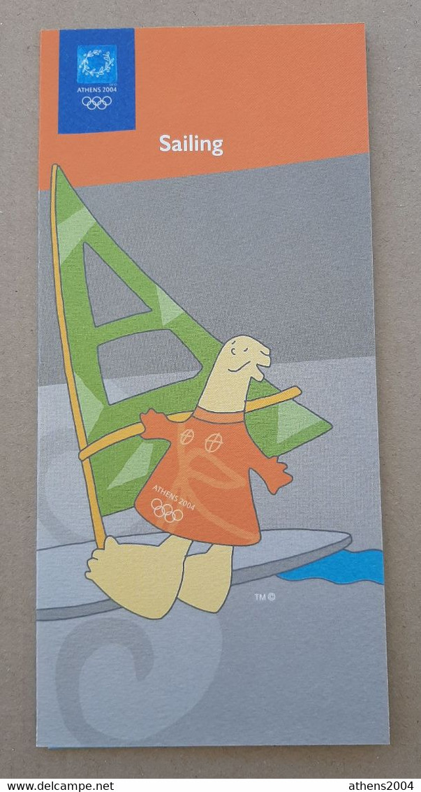 Athens 2004 Olympic Games, full set of 35 Sports Leaflets with mascots. ENGLISH version