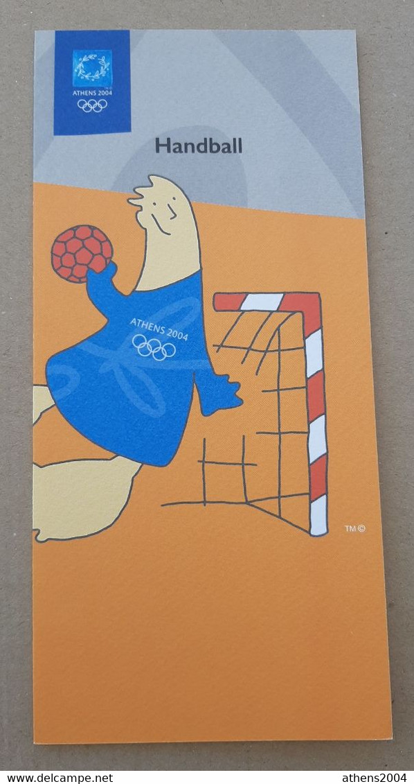 Athens 2004 Olympic Games, full set of 35 Sports Leaflets with mascots. ENGLISH version