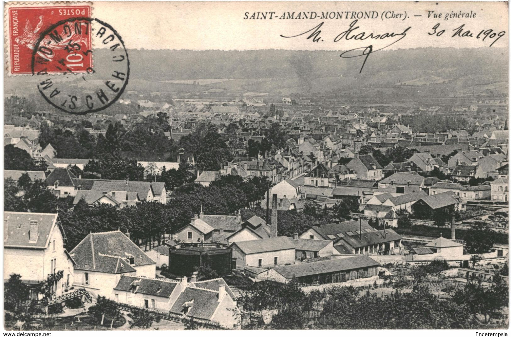 CPA-Carte Postale  France Saint-Amand-Montrond  Vue Générale 1909 VM55420 - Saint-Amand-Montrond