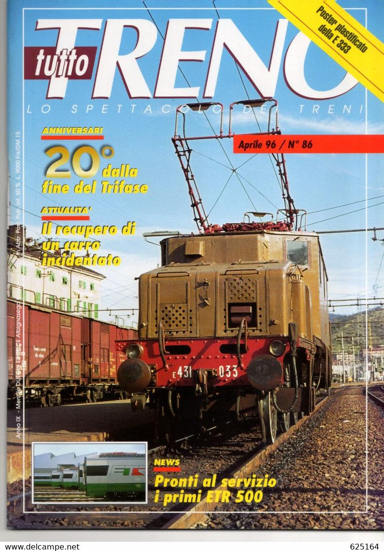 Magazine TUTTO TRENO No 86 Aprile 1996  - En Italien - Non Classés