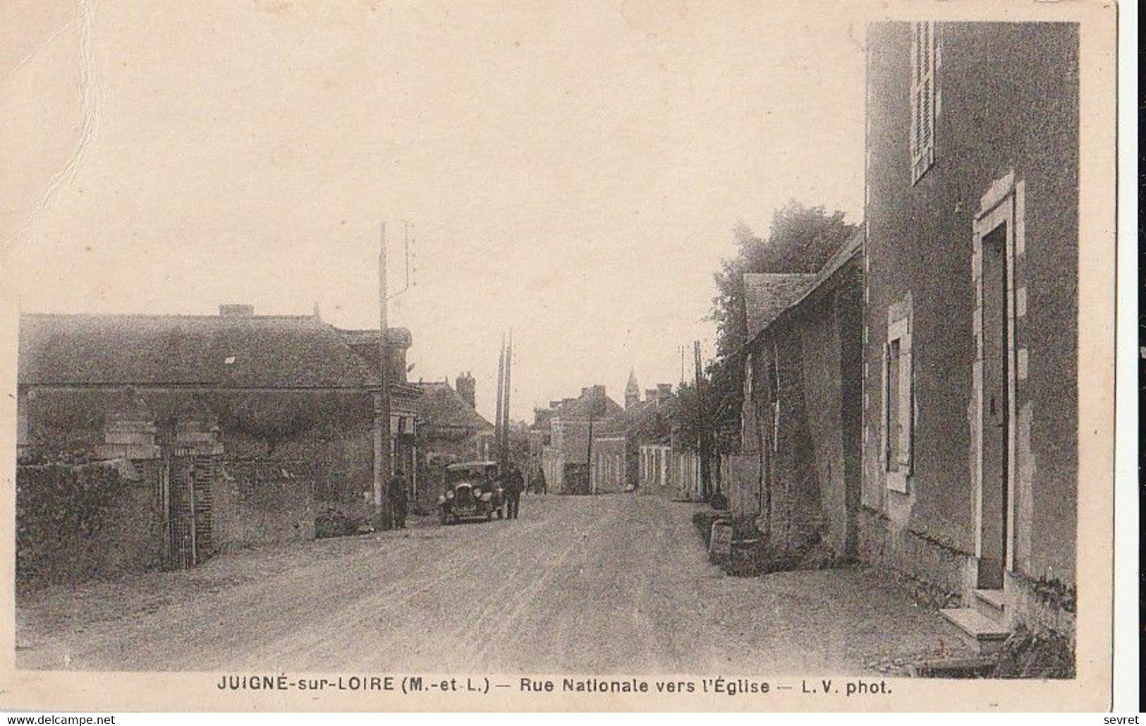 JUIGNE-sur-LOIRE. - Rue Nationale Vers L'Eglise - Autres & Non Classés