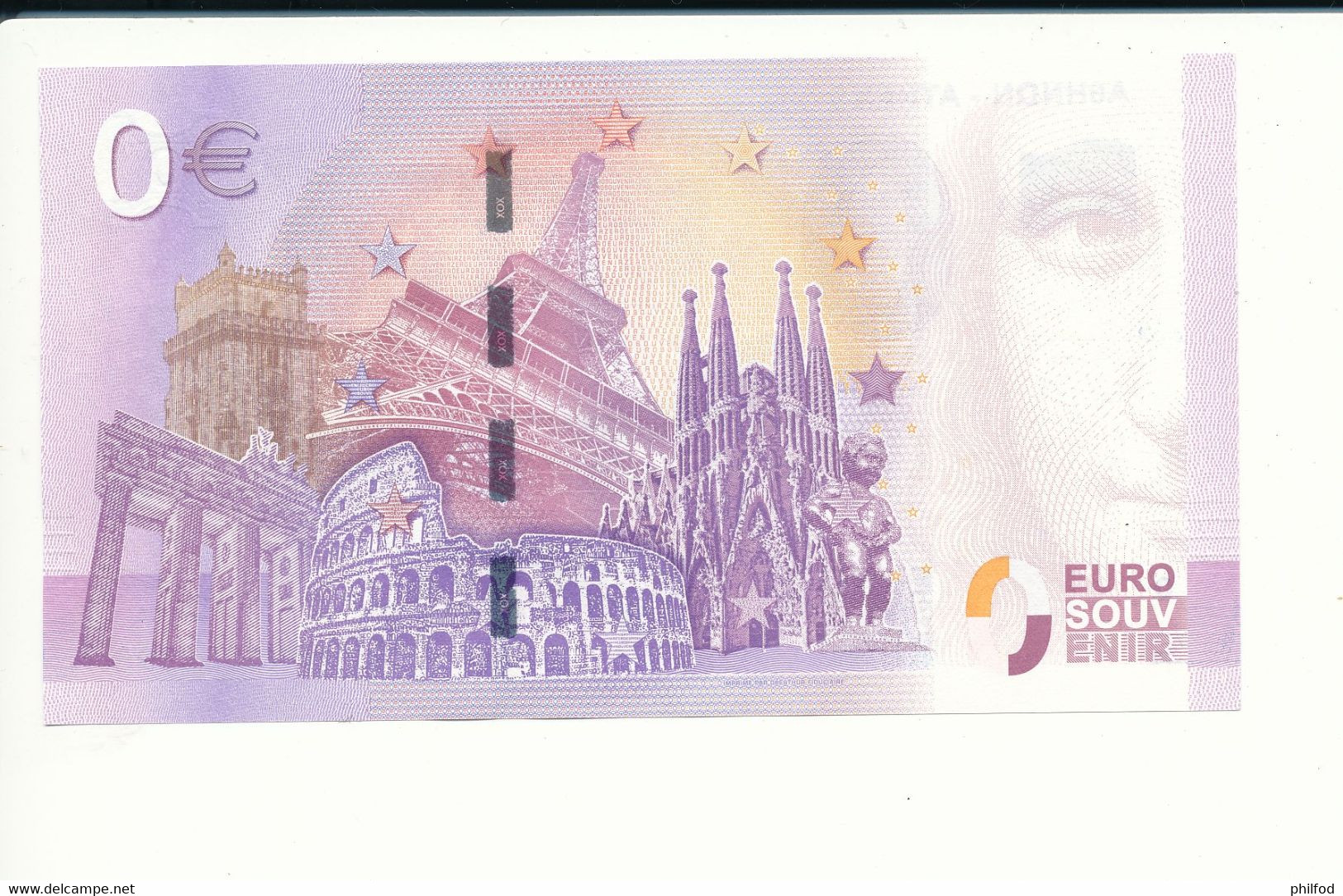 Billet Souvenir - 0 Euro - YENJ - 2017-1 - ATHENS - ACROPOLIS LIMITED EDITION 2017 - N° 4390 - Mezclas - Billetes