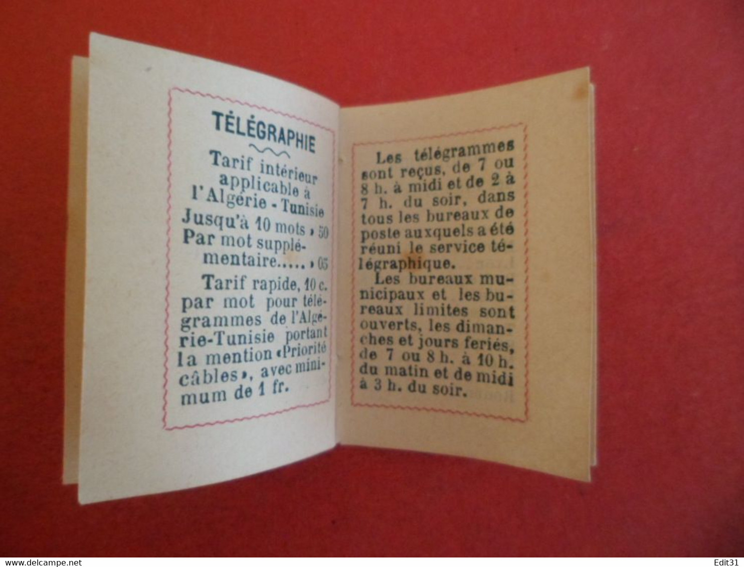 Calendrier petit Almanach 1914 - Librairie DEVERS TOULOUSE Rte St. Rome  - Missels livres - fleurs Bleuet