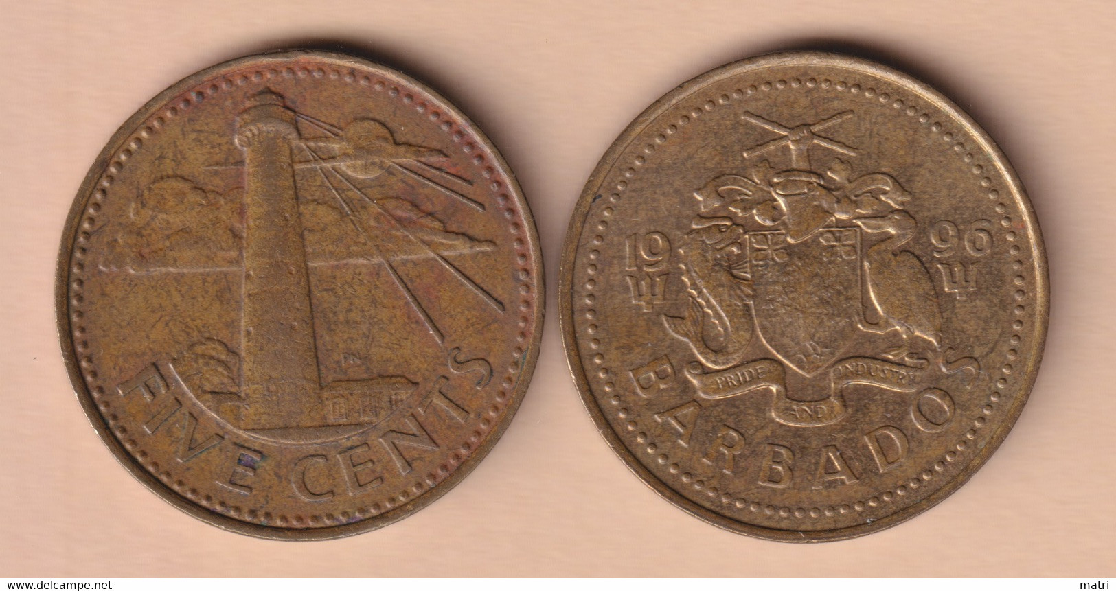 Barbados 5 Cents 1996 Km#11 - Barbados