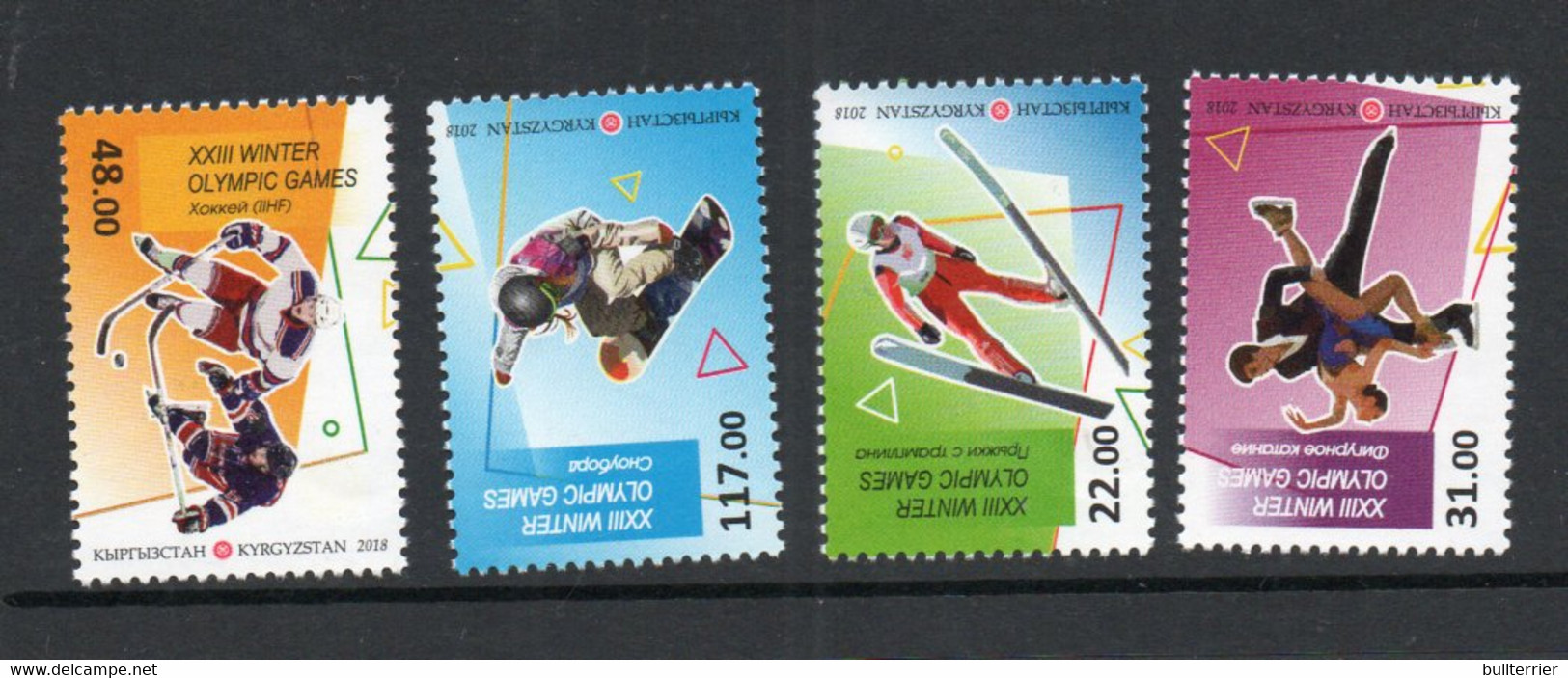 OLYMPCIS - KYRGYZSTAN  - 2018- PYEONGCHANG  OLYMPICS SET OF 4   MINT NEVER HINGED - Winter 2018: Pyeongchang