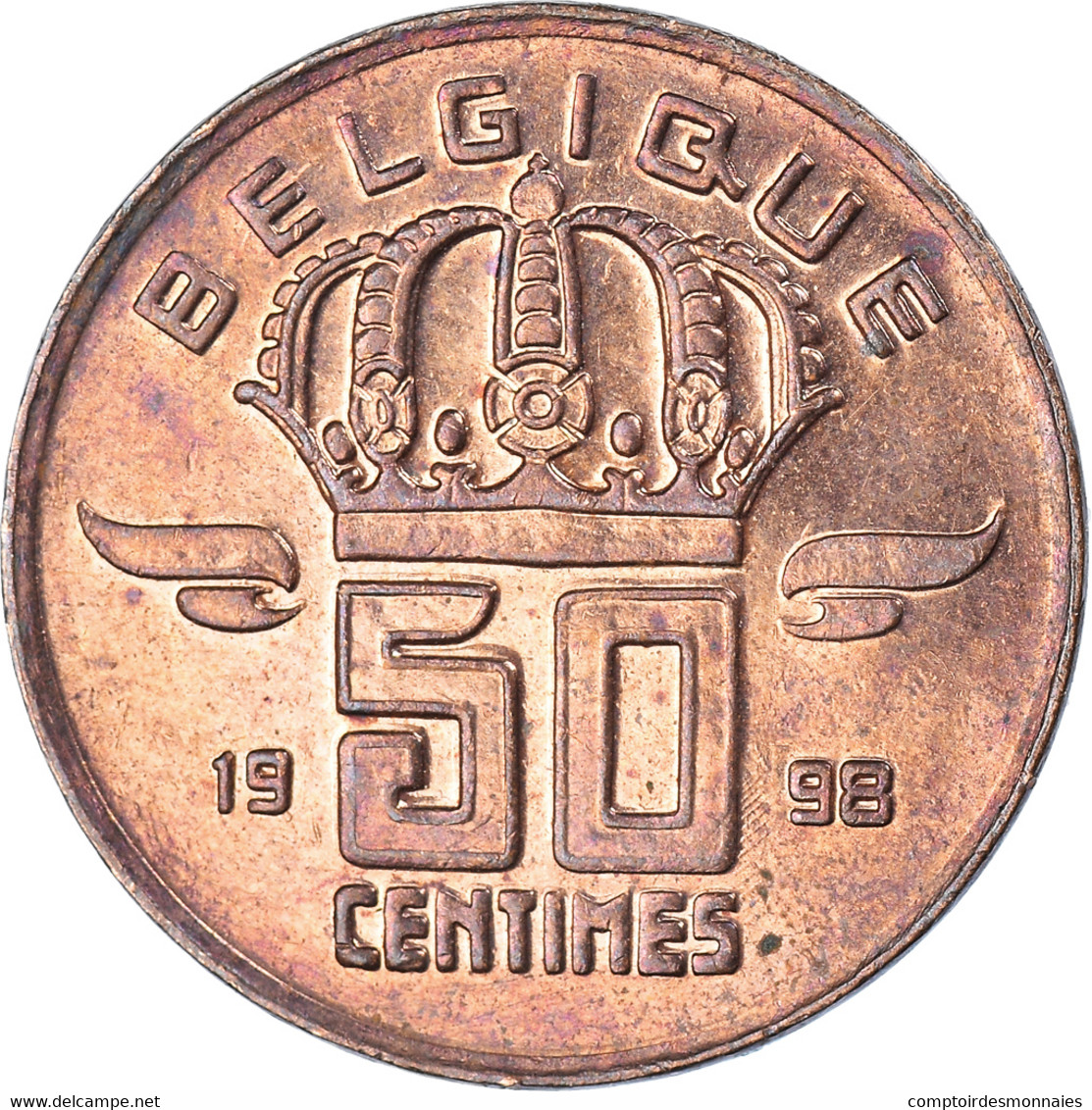 Monnaie, Belgique, 50 Centimes, 1998 - 50 Centimes