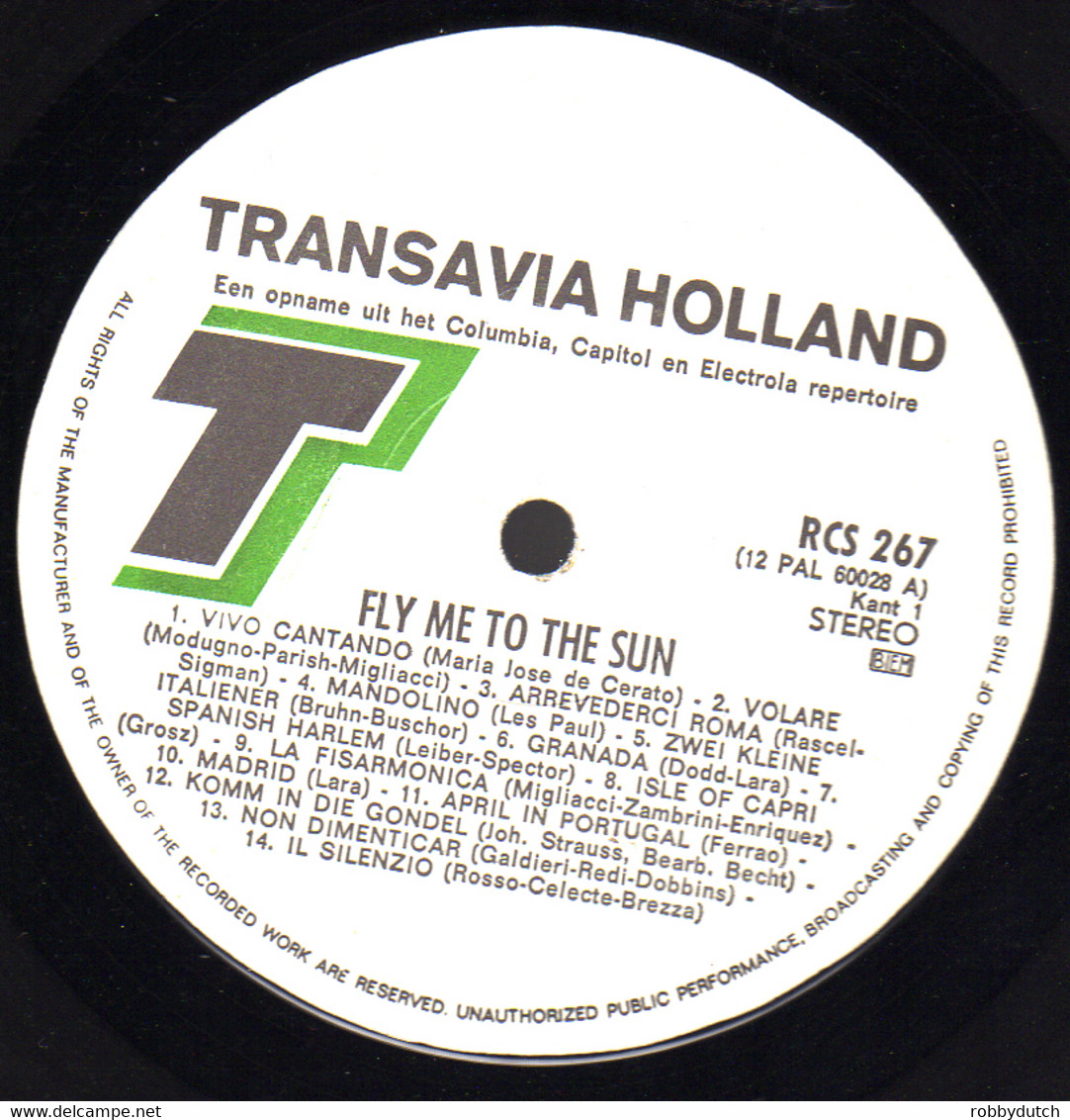 * LP *  FLY ME TO THE SUN - VARIOUS ARTISTS .  Promo TRANSAVIA - Compilations