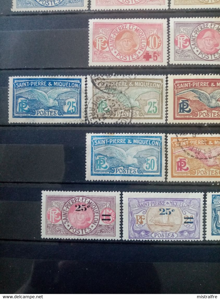 ST PIERRE Et MIQUELON. 1909 à 1927. N° 78 à 124. 13 Neufs++/+ Et 6 Oblitérés . Côte YT 2021 : 40,25 € - Unused Stamps