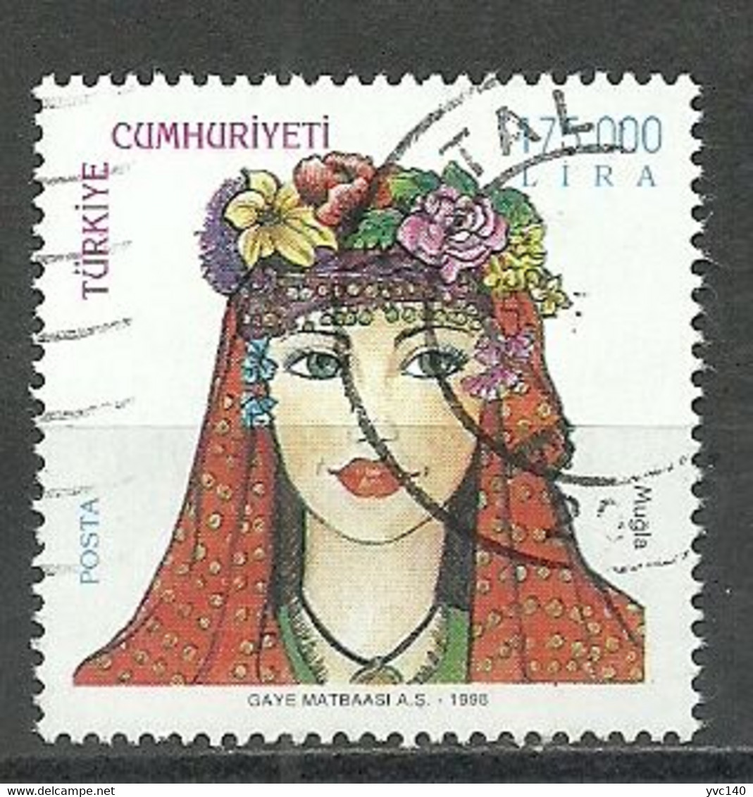 Turkey; 1998 Turkish Women Head-Covers - Used Stamps