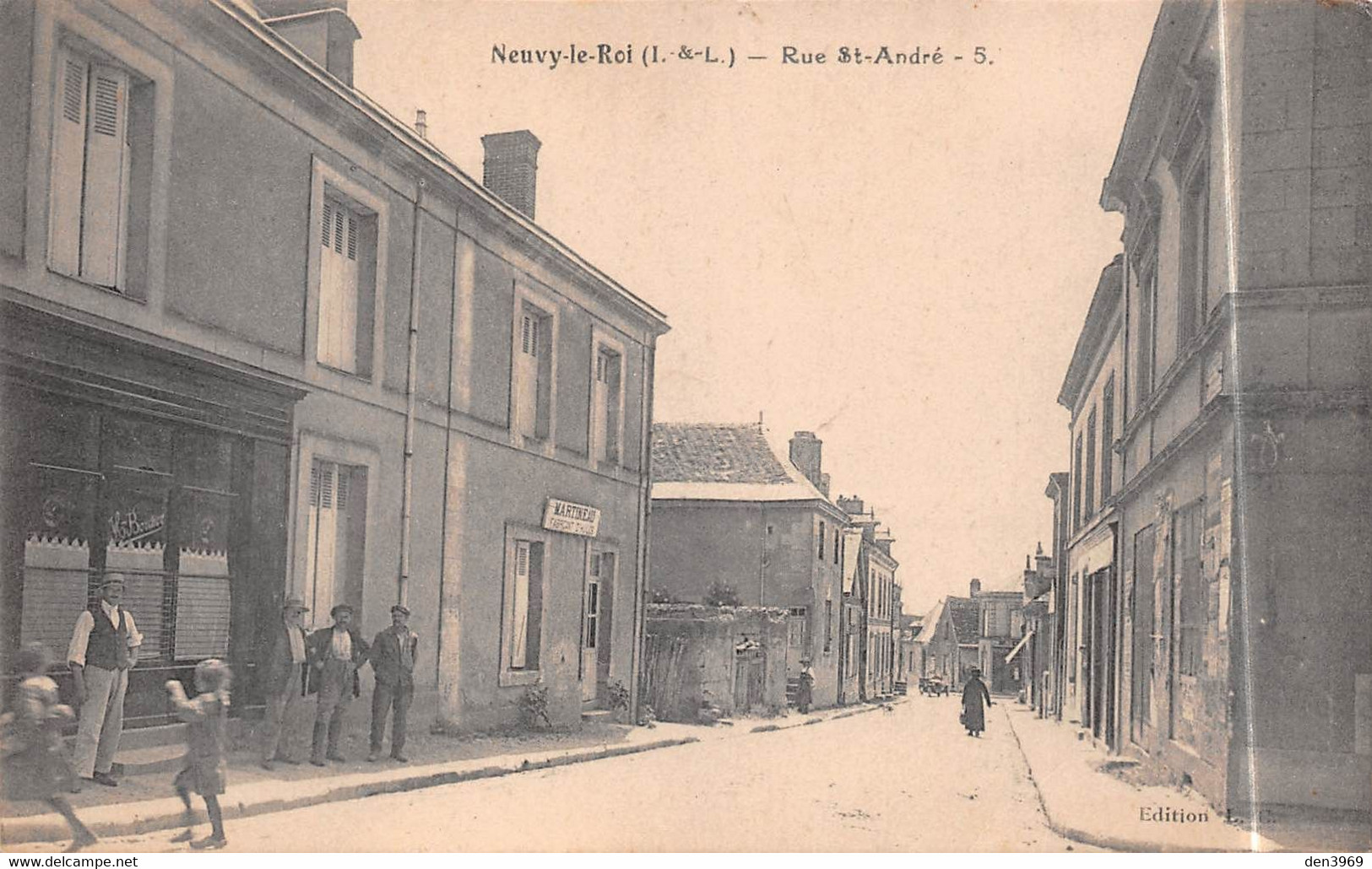 NEUVY-le-ROI (Indre-et-Loire) - Rue Saint-André - Martineau Fabricant D'Huiles - Neuvy-le-Roi