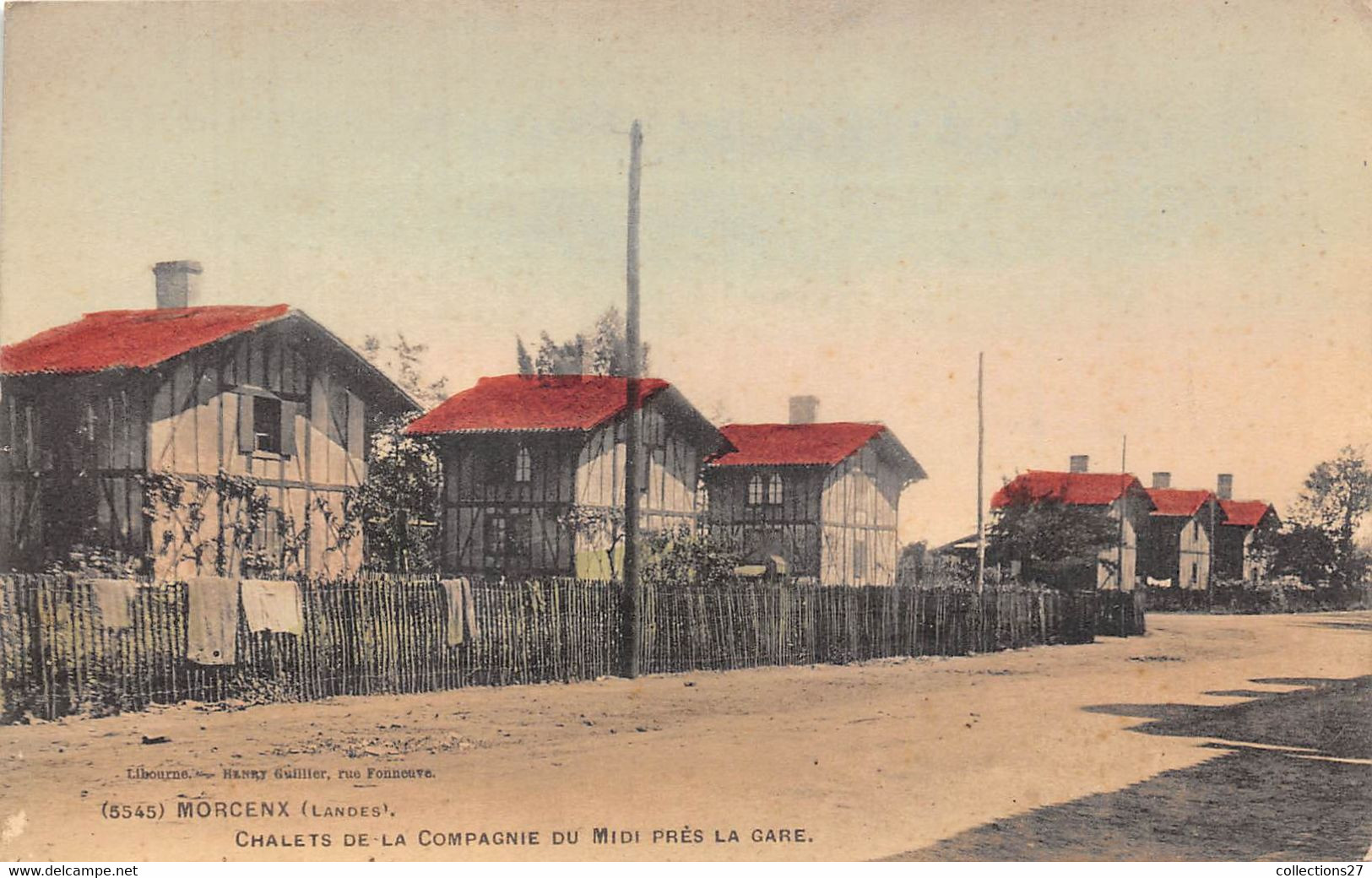 40-MORCENX- CHALETS DE LA COMPAGNIE DU MIDI PRES LA GARE - Morcenx