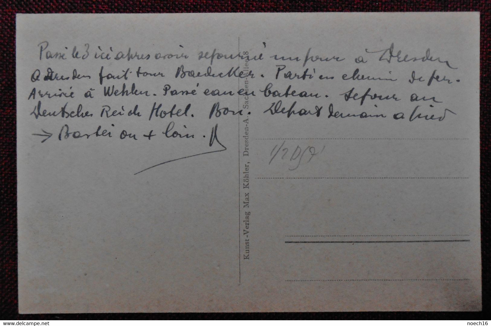 CPA 1921 Sächs Schweiz - Wehlen A Elbe Mit Pötzscha. Allemagne - Wehlen