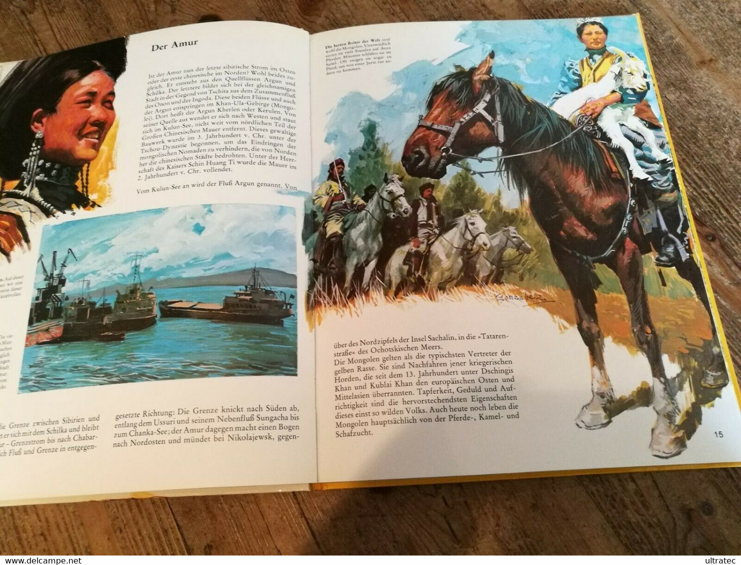 Bunter Bilder Kosmos: Asien. Entlang Der Großen Ströme 1976 Kinder- Jugendbuch - Saber