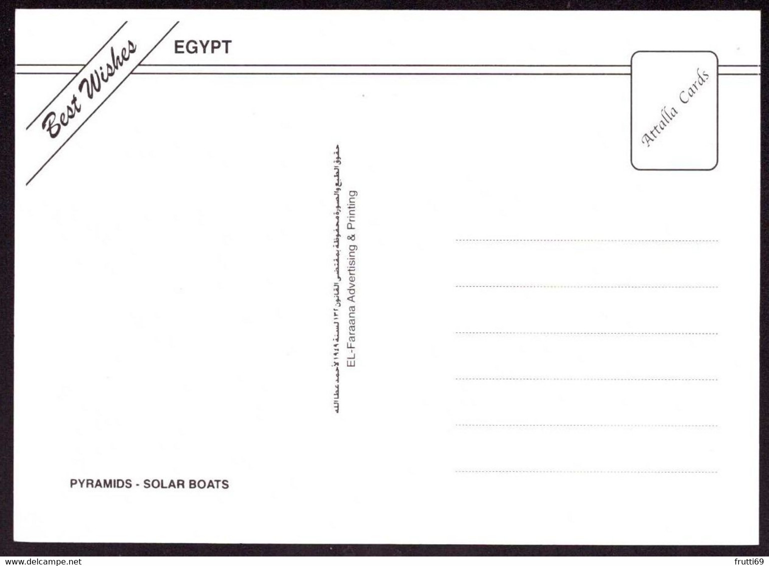 AK 077144 EGYPT - Pyramids - Solar Boats - Pirámides